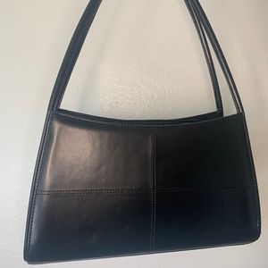 Black Leather Shoulder Bag
